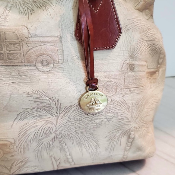 Brahmin | Copa Cabana Shoulder Satchel Bag Woody - Picture 2 of 9